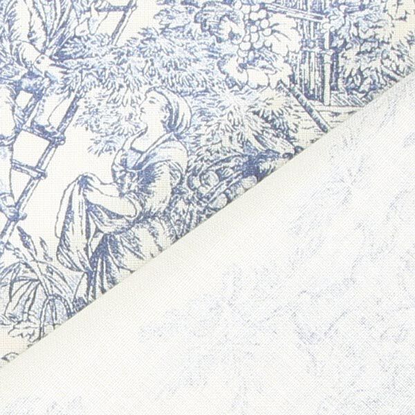 Baumwollstoff kleine Pastorale 280 cm – blau – Muster,  image number 3