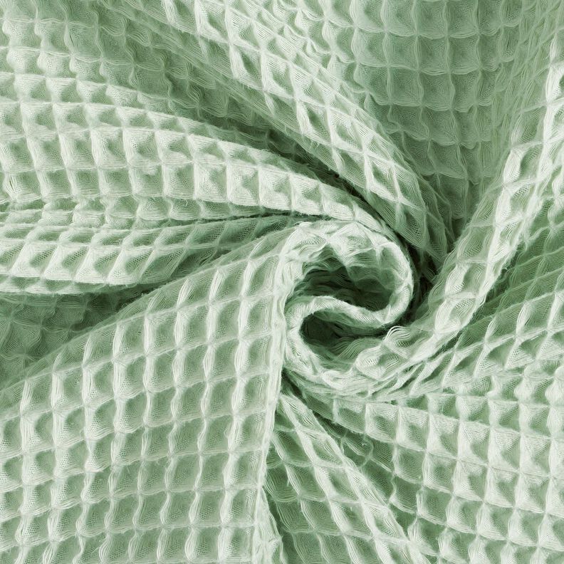 Waffelpiqué große Waben – hellmint,  image number 3