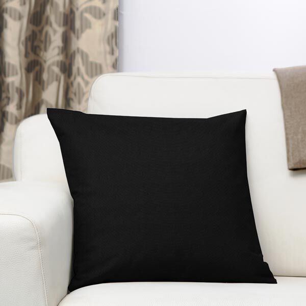 Dekostoff Canvas – schwarz | Reststück 50cm