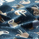 Baumwolljersey Faultiere üben Yoga – blaugrau,  thumbnail number 2