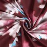 Baumwolljersey verwischte Blumen Digitaldruck – merlot/blau,  thumbnail number 3