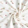 Baumwolljersey Blumen und Herzen – wollweiss | Reststück 60cm,  thumbnail number 3