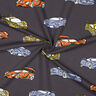 French Terry Sommersweat Rennautos | Poppy Fabrics – grau,  thumbnail number 3
