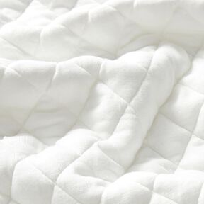 Steppjersey Diamanten – weiss, 