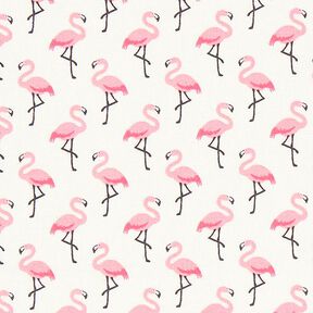 Beschichtete Baumwolle Flamingo – wollweiss, 