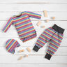 Baumwolljersey Regenbogenringel – weiss/Farbmix,  thumbnail number 7