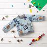 Alpenfleece Collagejacke – hellblau/grau,  thumbnail number 5