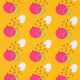 French Terry Kreise & Wolken | Kathastrophal – sonnengelb,  thumbnail number 1