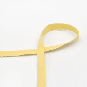 Elastisches Einfassband Spitze [20 mm] – gelb, 