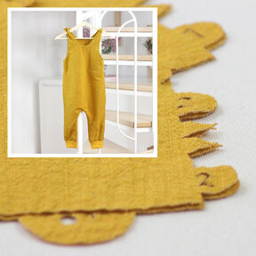 "Nähen nach Zahlen"-Paket Onesie BIMBAM | 98/104 – currygelb, 