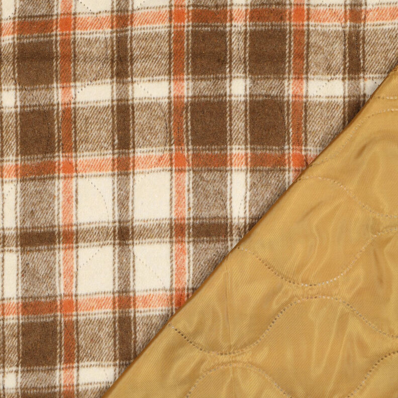 Steppstoff Flanell Karo | Poppy Fabrics – beige, image number 5