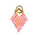 Anhänger Brick Stitch Heart [11 mm  x 16 mm] | Rico Design – orange,  thumbnail number 1