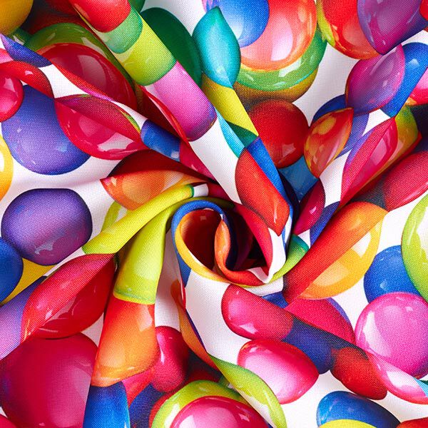 Polyesterstoff bunte Luftballons,  image number 3