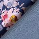 Softshell Aquarell-Blumen – marineblau,  thumbnail number 4