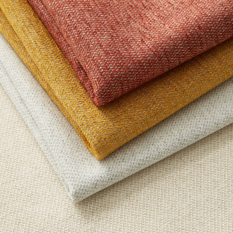 Polsterstoff Chenille Melange – currygelb/silbergrau,  image number 4