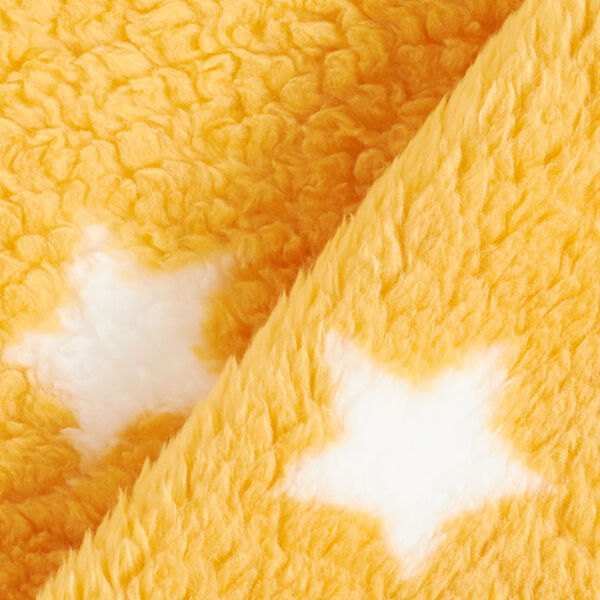 Wellnessfleece Sterne – weiss | Reststück 100cm