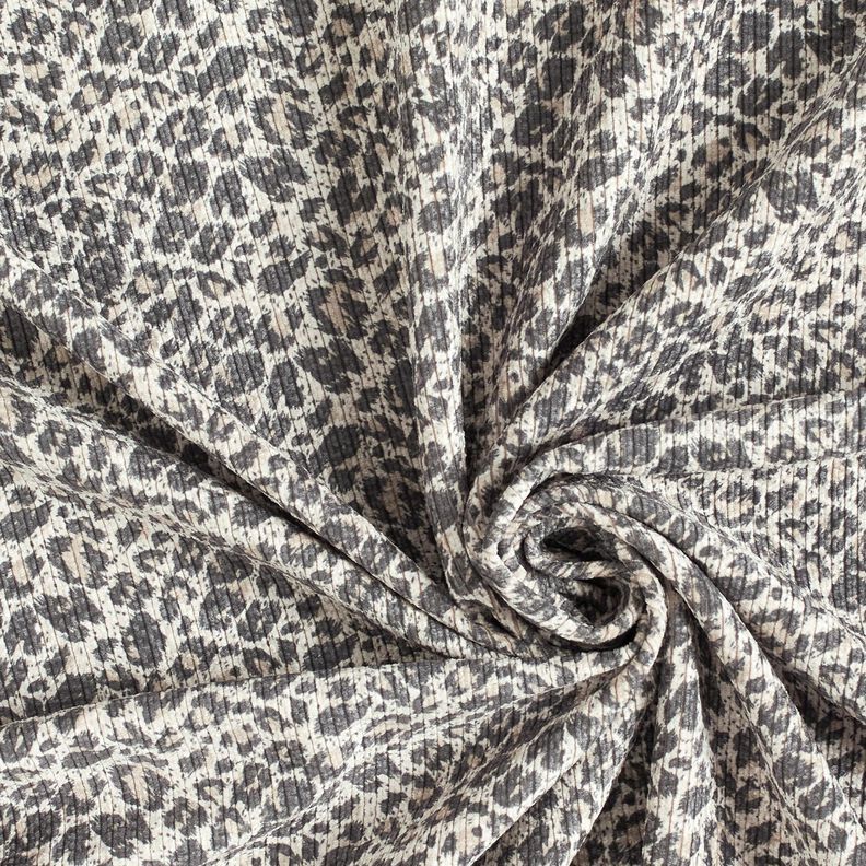 Cord Leoprint – sand/schwarzbraun,  image number 3