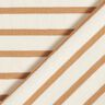 Baumwolljersey schmale & breite Streifen – creme/zimt,  thumbnail number 4