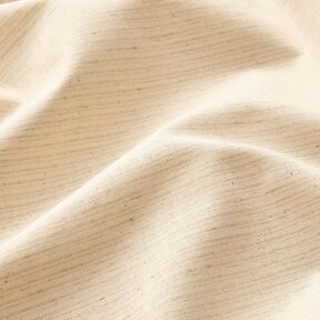 Baumwoll-Leinen-Mix dezenter Streifen &ndash; natur/hellgrau, 