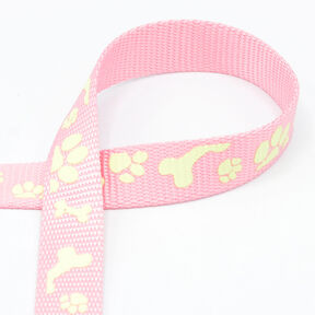 Reflektor-Webband Hundeleine [20 mm] – rosa, 