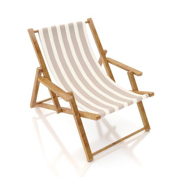 Outdoor Dekostoff Acrisol Listado – wollweiss/dunkelbeige,  image number 8