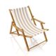 Outdoor Dekostoff Acrisol Listado – wollweiss/dunkelbeige,  thumbnail number 8