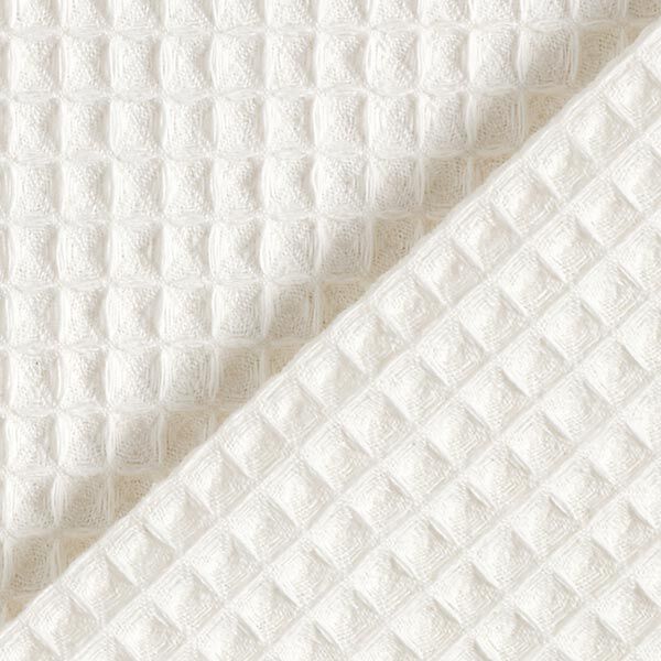 Waffelpiqué – wollweiss | Reststück 50cm