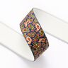 Gummiband Paisley [ 3,5 cm ] – marineblau/grün,  thumbnail number 2