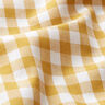 Baumwollstoff Vichykaro 1 cm – senf/weiss,  thumbnail number 2