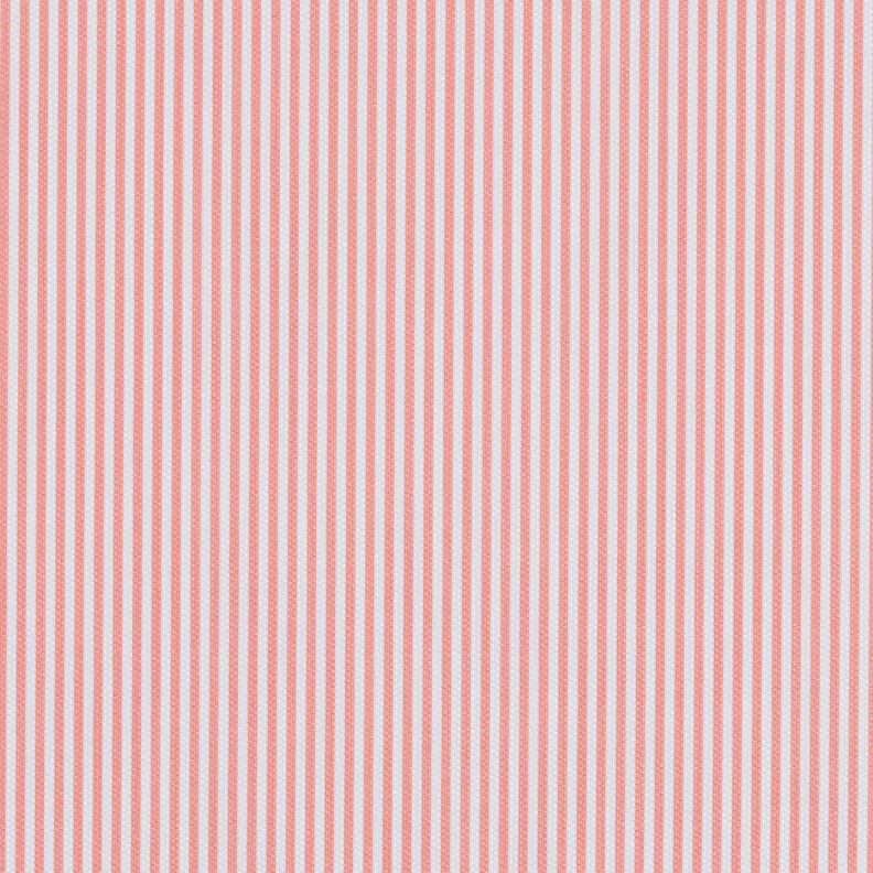 Baumwollstoff schmale Streifen – weiss/pfirsichorange, image number 1