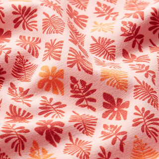 GOTS Baumwolljersey Quatrefoil | Tula – rosa/terracotta, 