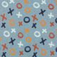 Sweatshirt angeraut Tic-Tac-Toe – stahlblau,  thumbnail number 1