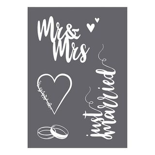 Siebdruck Schablone Hochzeit A4 | Rayher, 