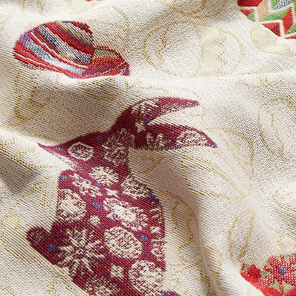 Jacquard Gobelin Bunte Osterhasen | Reststück 50cm
