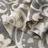 Crêpe Gewebe Paisley und Blumen – grau/weiss,  thumbnail number 3