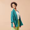 Leinenstoff Ramie-Mix medium – blautanne,  thumbnail number 4