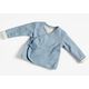 GOTS Wolle-Baumwoll Jersey Doubleface | Albstoffe – blaugrau/natur | Reststück 50cm,  thumbnail number 5