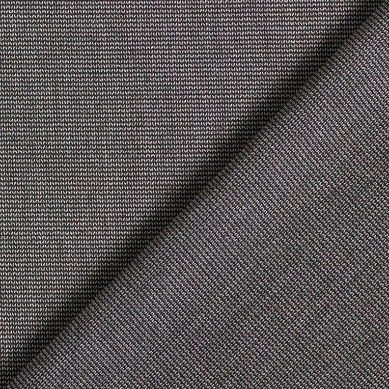 Hosenstoff Stretch Zick-Zack – silbergrau/schwarz,  image number 4