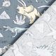 Cretonne Dinosaurier – blaugrau,  thumbnail number 4