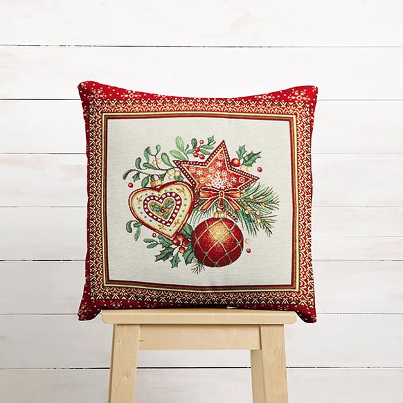 Dekopanel Gobelin Weihnachtsdeko – karminrot, image number 5