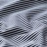 Bündchen Schlauchware schmale Ringel – marineblau/weiss,  thumbnail number 2