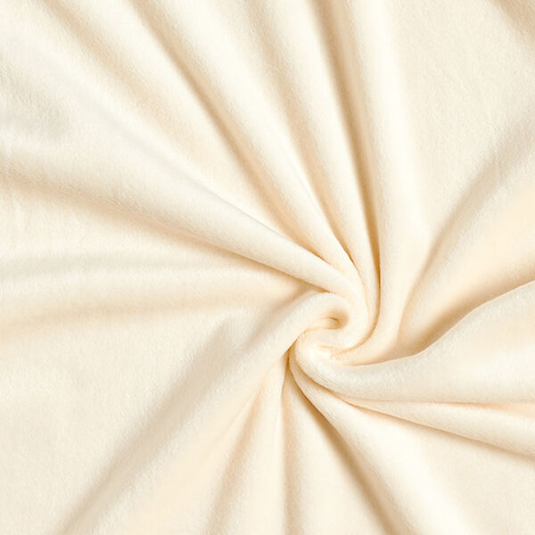 Nicki Fleece uni – creme | Reststück 100cm