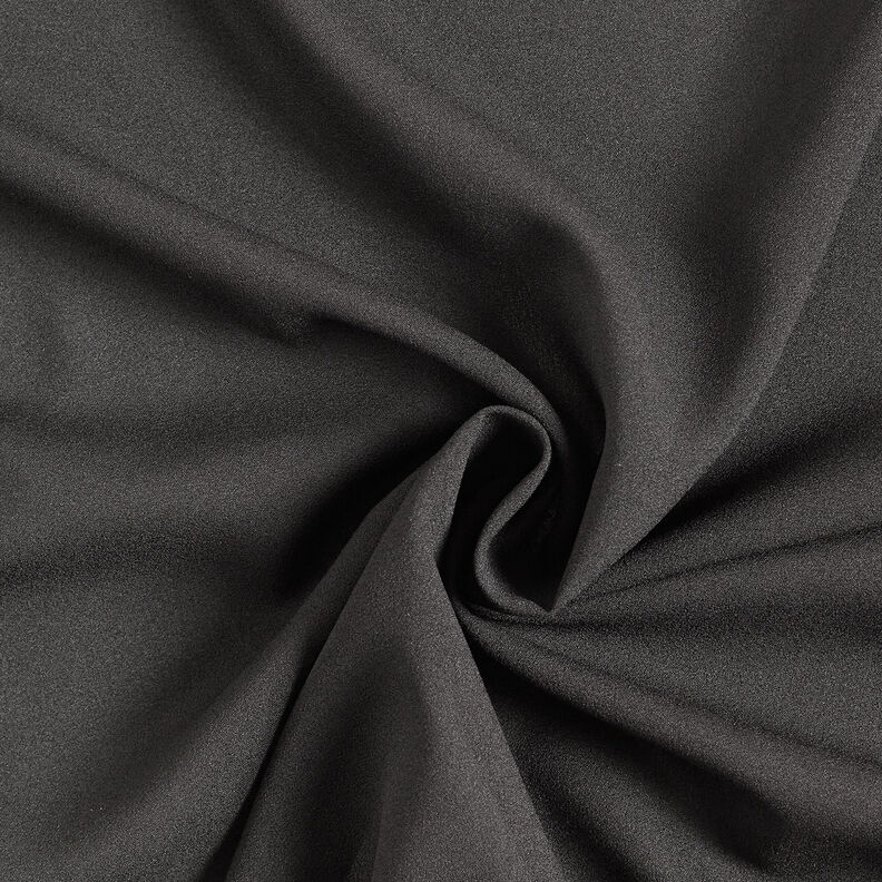 Crêpe Georgette – schwarz,  image number 1