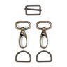 Taschen Zubehör Set [ 5-teilig | 25 mm] – altgold,  thumbnail number 2