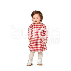 Babykleid / Bluse / Hose | Burda 9348 | 68-98, 