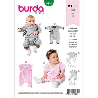 Strampler | Burda 9314 | 56-86, 