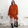 Frotteestoff Stretch Uni – terracotta,  thumbnail number 7
