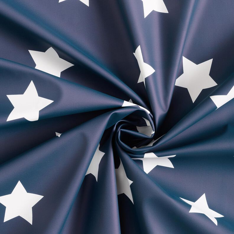 Regenjackenstoff Sterne – marineblau,  image number 4