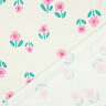 French Terry Sommersweat Blumen| by Poppy – wollweiss/rosa,  thumbnail number 4