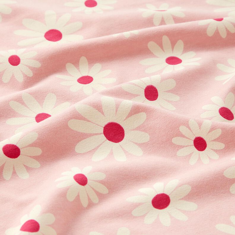 Baumwoll-Mix Jersey Blümchen – rosé, image number 2